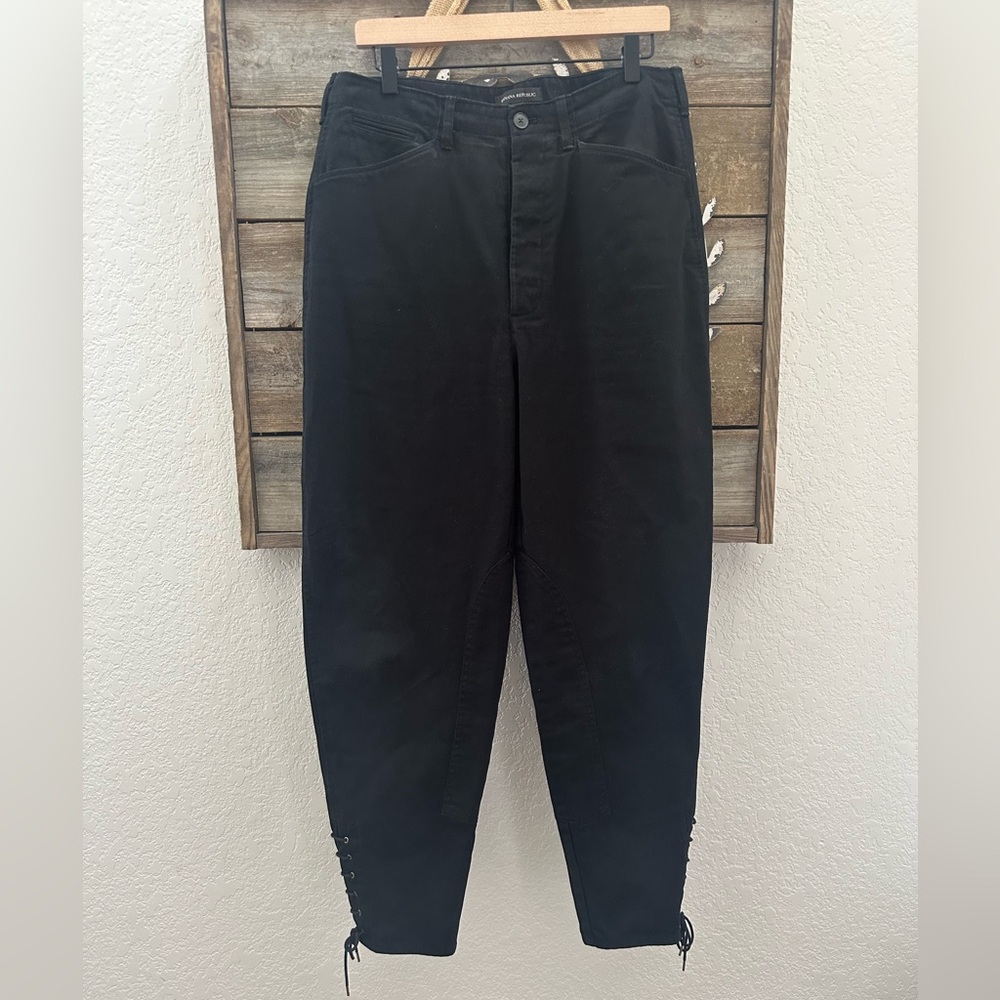 Banana Republic High Rise Black‎ Riding Cotton pants ladies size 12 Long